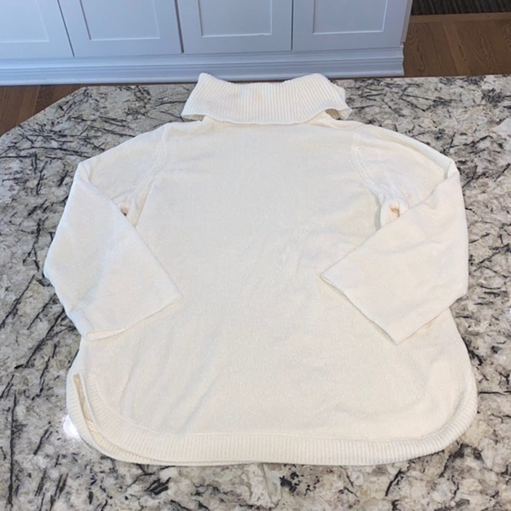 Soft‎ Surroundings Cowl Neck Cream Sweater- Size 1X